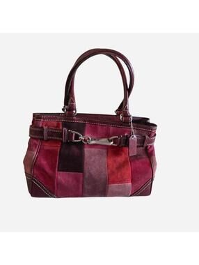 Coach Women's Burgundy and Red Bag
